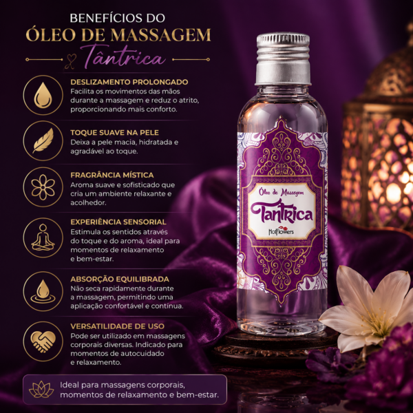 Óleo de Massagem Tântrica Hot Flowers - Imagem 3