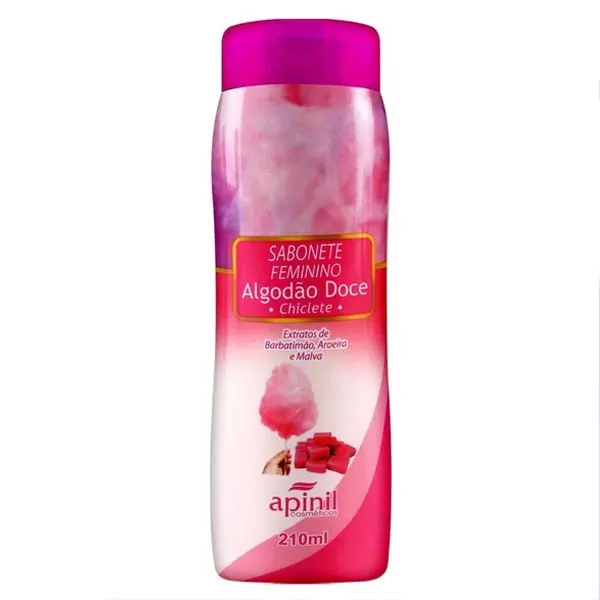 Sabonete Íntimo Aroma Algodão Doce 210ml Apinil Cosméticos Sabonete Íntimo Aroma Algodão Doce 210ml Apinil Cosméticos