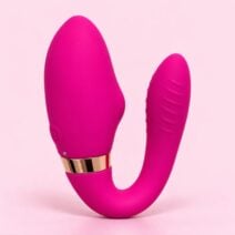 Alva Vibrador de Casal Com Pulsador de Clitóris e Controle Remoto Dibe
