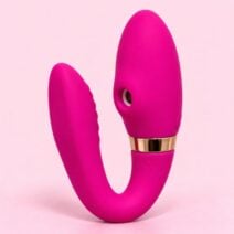 Alva Vibrador de Casal Com Pulsador de Clitóris e Controle Remoto Dibe