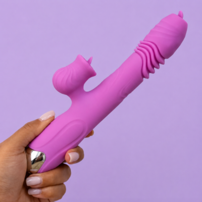 Júnior Vibrador de Ponto G e Clitóris com Língua