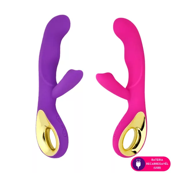 Sex Angel Vibrador ponto G com estimulador de clitóris