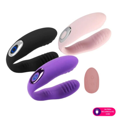 More Vibrador de Casal Com Estímulo Por Vibração
