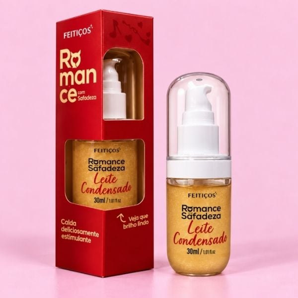 PRODUTOS CUPIDO ATACADO (34) Romance com Safadeza Leite Condensado 30ml - Imagem 1
