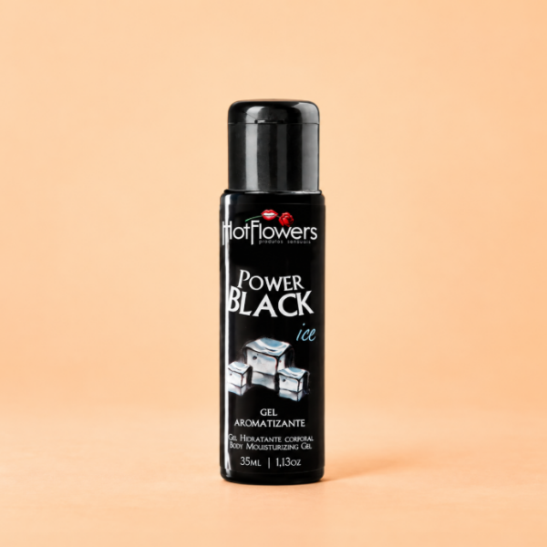 PRODUTOS CUPIDO ATACADO (83) Power Black Ice Gel Aromatizante 35ml Hot Flowers - Imagem 1