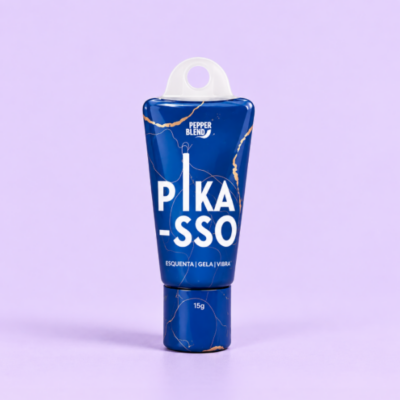 Pikasso Gel Comestível Esquenta, Gela e Vibra 18g Pepper Blend