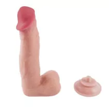 Dildo Super Realístico Dupla Camada Ventosa Removível 22,0 X 4,0 cm SI