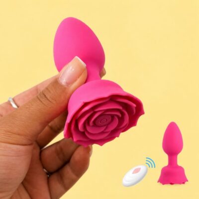 plug anal em formato de flor