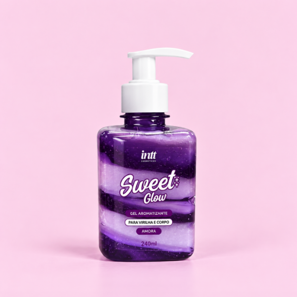 PRODUTOS CUPIDO ATACADO (69) Sweet Glow Amora Gel Hidratante Beijável para Virilha e Bumbum 240ml Intt - Imagem 1