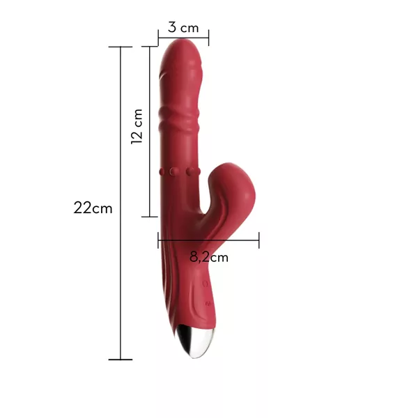 Ava Vibrador Rotativo com Vai e Vem e Ondas de Pressão