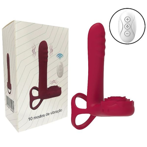 Anel Peniano em Formato de Flor com Controle Remoto