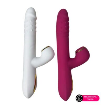 Nina Vibrador Rotativo com Esferas Internas Giratórias e Estimulador Clitoriano