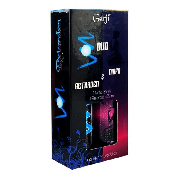 Duo Retarden e Ninfa Gel Retardante e Gel Adstringente Feminina 25ml Garji