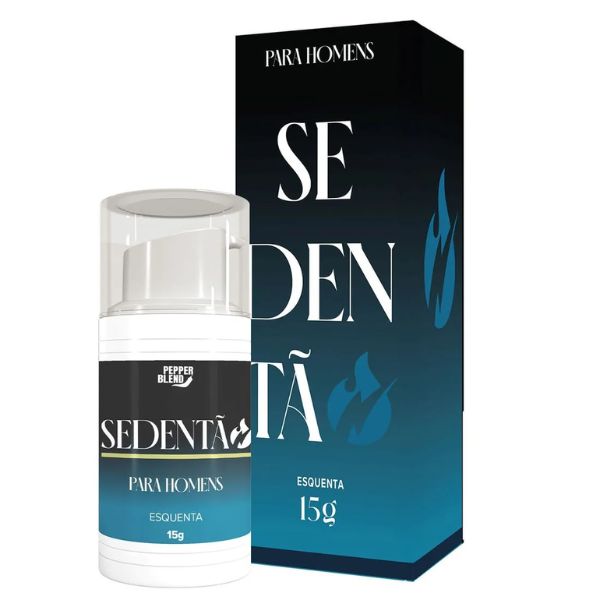 Sedentão Excitante Masculino com Ação Vasodilatadora e Aquecimento Pepper Blend