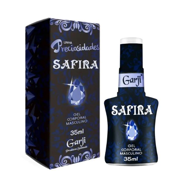 Safira Gel Corporal Masculino 35ml Linha Preciosidades Garji