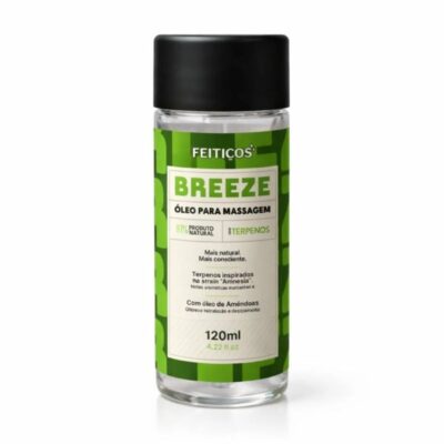 Breeze Óleo Beijável para Massagem com Terpenos 120ml Feitiços Aromáticos
