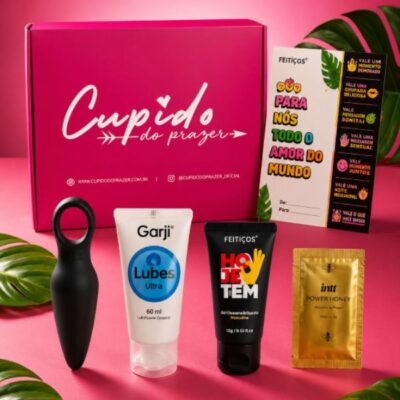 Kit Anal Prazeroso - Plug Vibratório + Lubrificante + Dessensibilizante + Melzinho Estimulante