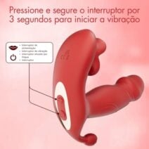 Clô Vibrador Vai e Vem 3 em 1 por Aplicativo