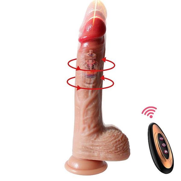 Drako Pênis Realístico em Silicone Líquido com Vai e Vem e Aquecimento Drako Pênis Realístico em Silicone Líquido com Vai e Vem e Aquecimento