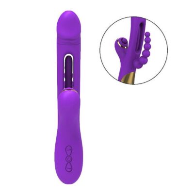 Trinity Vibrador de Ponto G e Clitóris com Pulsação e Dedilhar Slap