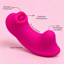 Kit Vibro de Calcinha May por App + Gel Sugador Frutas Vermelhas Feitiços