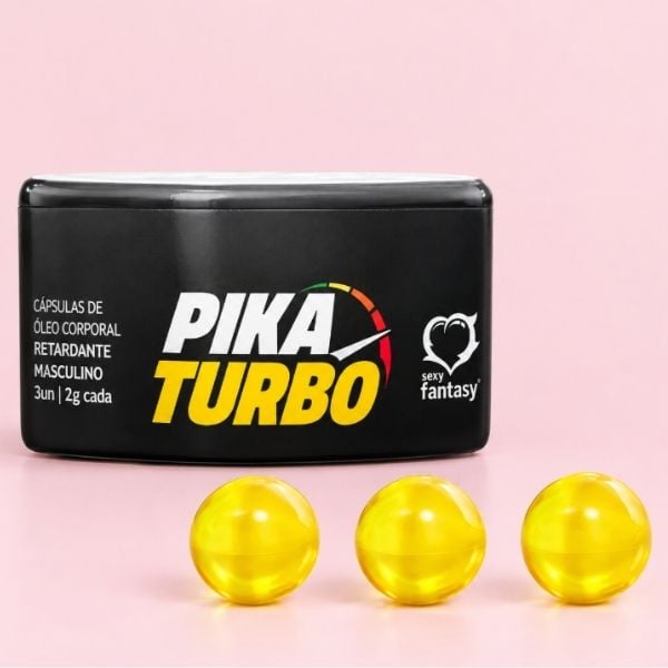 PRODUTOS CUPIDO ATACADO (9) Pika Turbo Cápsula Retardante Masculino - Imagem 1