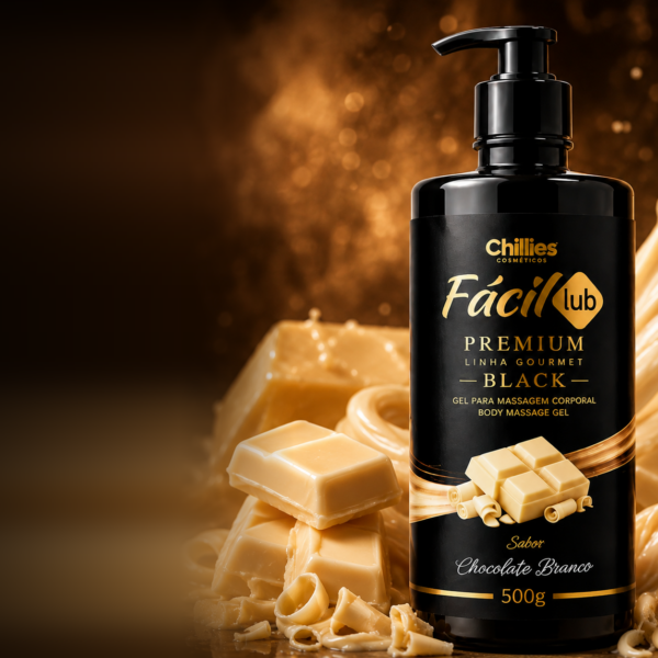 Gel Lubrificante Beijável Fácil Lub Premium Black 500g