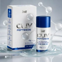 Detalhe do bico borrifador do gel facilitador anal CLIV Peptídeos