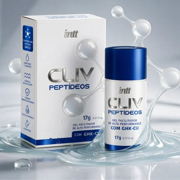 Detalhe do bico borrifador do gel facilitador anal CLIV Peptídeos