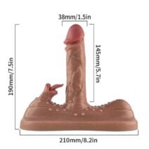 Vibrador de Cadeira com Estimulador de Clitóris e Penetração