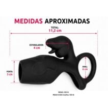 Biro Capa Peniana com Anel e estimulador em formato de boca